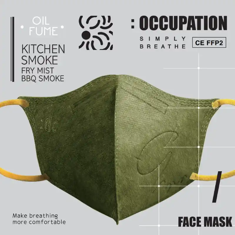 [Küchenrauch]: DC 3D Ölnebel FFP2 Staubmaske 6 Stück (Erwachsene)